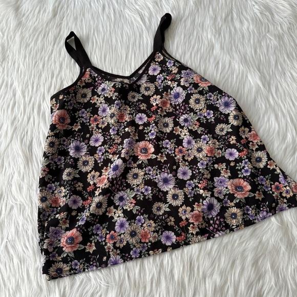 Bobeau Colorful Floral Tank - Picture 4 of 4